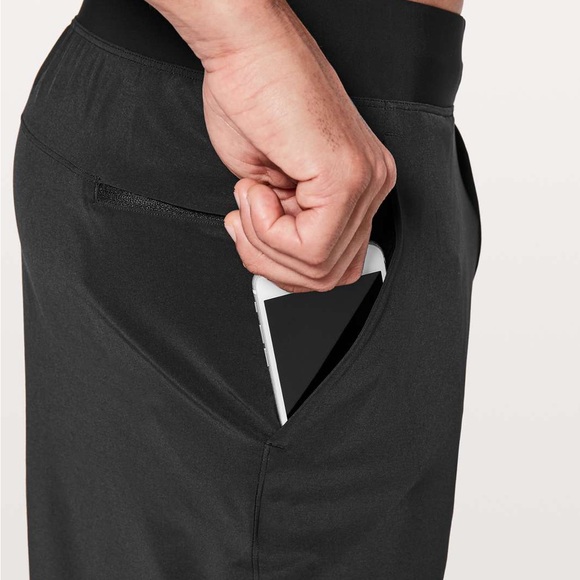Lululemon Men’s T.H.E. Short *Linerless 9" Updated in Heathered Black, Size L - Picture 4 of 9